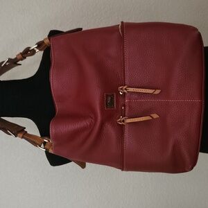 Dooney & Bourke Rich Red Leather Shoulder Bag